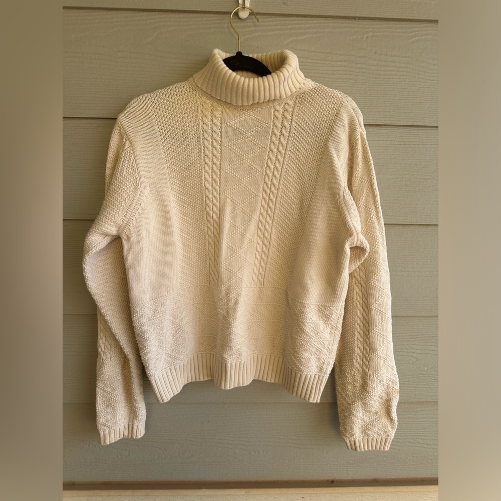 Pendleton Cream Cable Knit Sweater